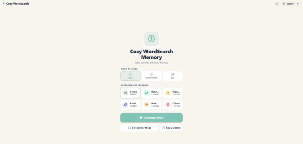 melpermospace cozy wordsearch memory main